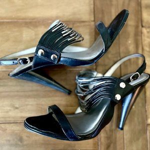 Carlos Santata Mechanic strappy black sandals 8.5M